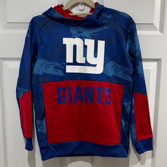 Kids Blue and Red Giants Hoodie - Picture 1 of 2
